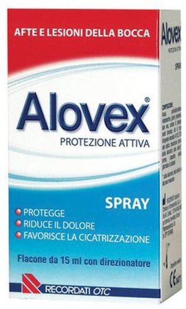 Afte E Stomatiti Alovex Protezione Attiva Spray 15Ml Recordati Spa