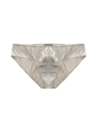 Dolce &amp; Gabbana Slip in Seta Grigio Chiaro da donna