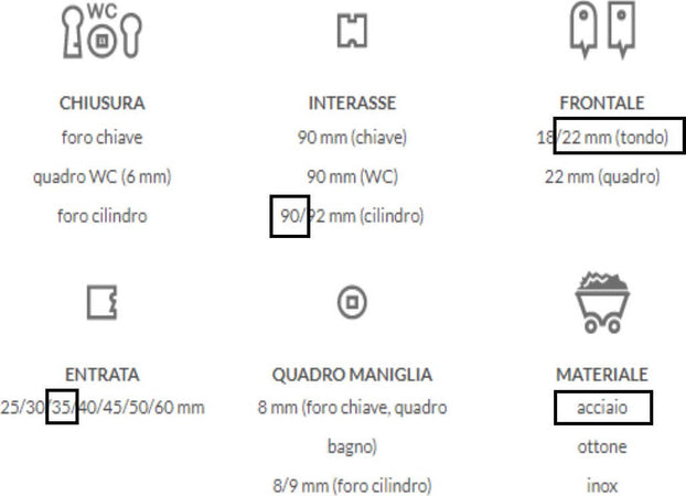 AGB---SERRATURA-DA-INFILARE-PER-PORTE-INTERNE-(A10)-PATENT-D90-F22-E35---ACCIAIO-BRONZATO
