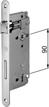 AGB---SERRATURA-DA-INFILARE-PER-PORTE-INTERNE-(A11)-PATENT-D90-F22-E40-CON-BORDI-TONDI---ACCIAIO-BRONZATO