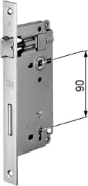 AGB---SERRATURA-DA-INFILARE-PER-PORTE-INTERNE-(A12)-PATENT-D90-F22-E40-CON-BORDI-QUADRATI---ACCIAIO-BRONZATO