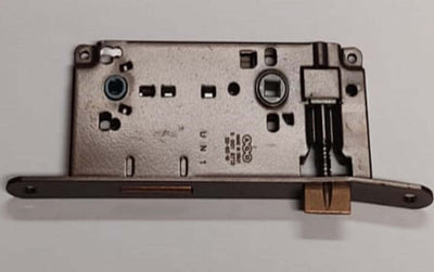 AGB---SERRATURA-DA-INFILARE-PER-PORTE-INTERNE-(A15)-PATENT-D90-F22-E50-CON-BORDI-QUADRATI---ACCIAIO-BRONZATO