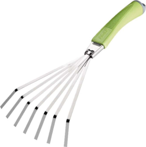 AGEF---RASTRELLINO-A-7-DENTI-IN-ACCIAIO-CROMATO-CON-MANICO-IN-COPOLIMERO---COLORE-VERDE
