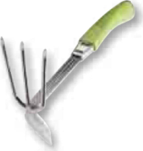 AGEF---ZAPPETTINO-A-CUORE-CON-3-DENTI-IN-ACCIAIO-CROMATO---MANICO-IN-COPOLIMERO---COLORE-VERDE