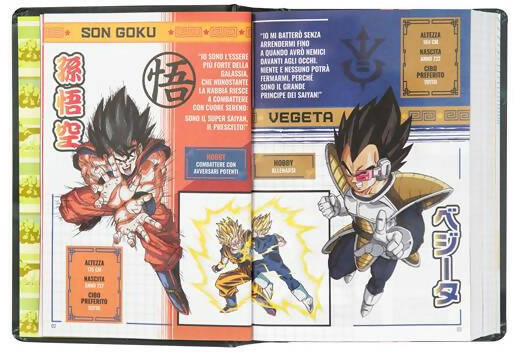 Agenda 16 Mesi 2023-2024 Medium Comix Anime-Dragonballz per La Scuola Franco Cosimo Panini