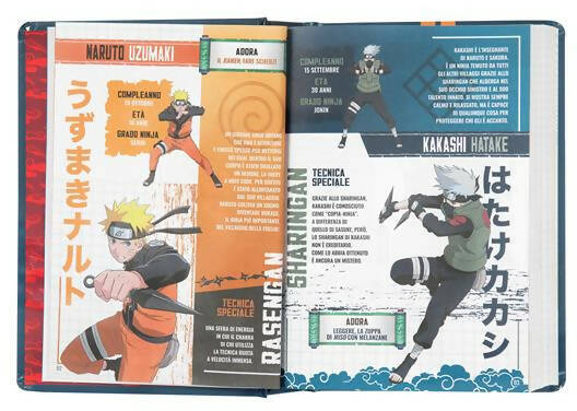 Agenda 16 Mesi 2023-2024 Medium Comix Anime-Naruto per La Scuola Franco Cosimo Panini