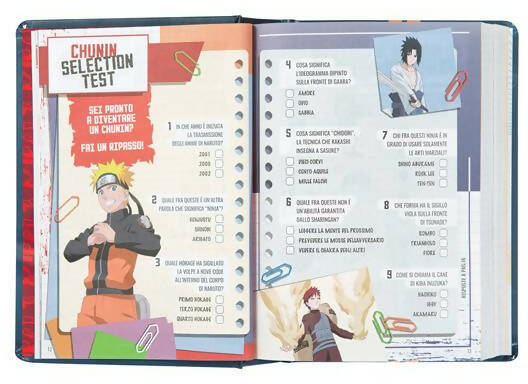 Agenda 16 Mesi 2023-2024 Medium Comix Anime-Naruto per La Scuola Franco Cosimo Panini