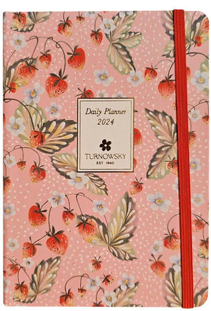 Agenda Giornaliera 2024, 12 Mesi Turnowsky Mini Strawberries 11 X 16 X 2 Cm