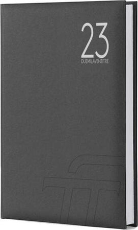 Agenda giornaliera Text 2023 - carta plastificata imbottita - 15 x 21 cm - nero - InTempo Cancelleria e prodotti per ufficio/Carta blocchi e quaderni/Blocchi appunti taccuini e diari/Blocchi appunti e taccuini Eurocartuccia - Pavullo, Commerciovirtuoso.it