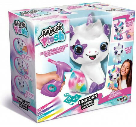 Airbrush Plush Unicorno Peluche Da Colorare Rocco Giocattoli
