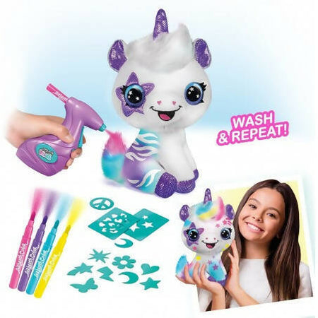 Airbrush Plush Unicorno Peluche Da Colorare Rocco Giocattoli