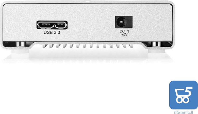 AKiTiO Neutrino U3 2.5" USB 3 Case in alluminio per HDD/SSD 2.5" SATA III 5Gbs per PC e MAC