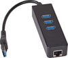 Akyga-Hub-AK-AD-32-3x-USB-3.0-with-network-card-10/100/1000-15cm