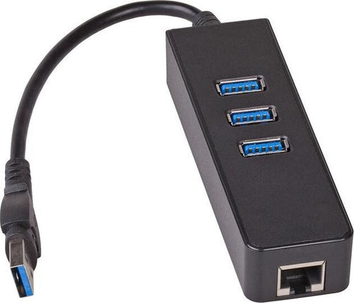 Akyga-Hub-AK-AD-32-3x-USB-3.0-with-network-card-10/100/1000-15cm