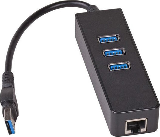 Akyga-Hub-AK-AD-32-3x-USB-3.0-with-network-card-10/100/1000-15cm