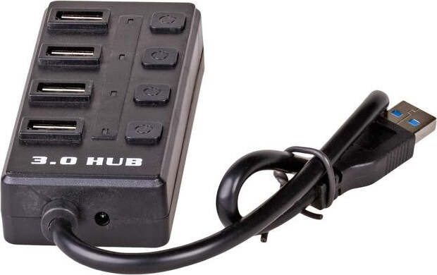 Akyga-Hub-AK-AD-33-USB-active-USB-A-(m)-/-4x-USB-A-(f)-switches