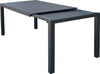 ALASKA---set-tavolo-in-alluminio-cm-148/214-x-85-x-75,5-h-con-4-sedute-Antracite-Milani-Home