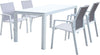 ALASKA---set-tavolo-in-alluminio-cm-148/214-x-85-x-75,5-h-con-4-sedute-Bianco-Milani-Home