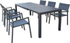 ALASKA---set-tavolo-in-alluminio-cm-148/214-x-85-x-75,5-h-con-6-sedute-Antracite-Milani-Home
