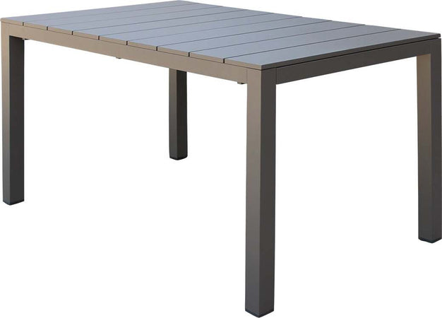 ALASKA---set-tavolo-in-alluminio-cm-148/214-x-85-x-75,5-h-con-6-sedute-Taupe-Milani-Home