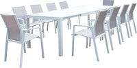ALASKA---set-tavolo-in-alluminio-cm-214/280-x-100-x-75,5-h-con-10-sedute-Bianco-Milani-Home