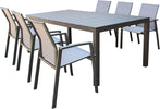 ALASKA---set-tavolo-in-alluminio-cm-214/280-x-100-x-75,5-h-con-6-sedute-Taupe-Milani-Home