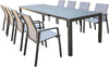 ALASKA---set-tavolo-in-alluminio-cm-214/280-x-100-x-75,5-h-con-8-sedute-Taupe-Milani-Home