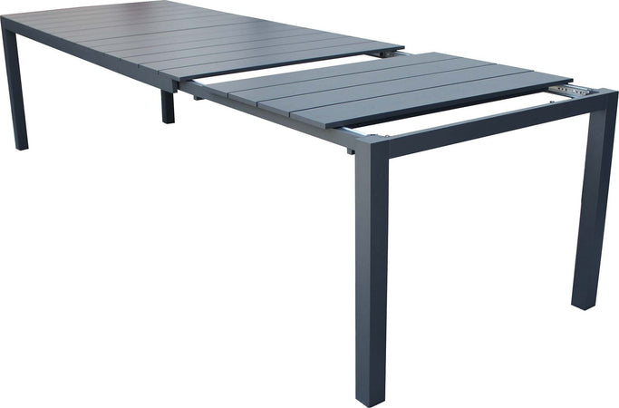 ALASKA---set-tavolo-in-alluminio-cm-214/280-x-85-x-75,5-h-con-6-sedute-Antracite-Milani-Home