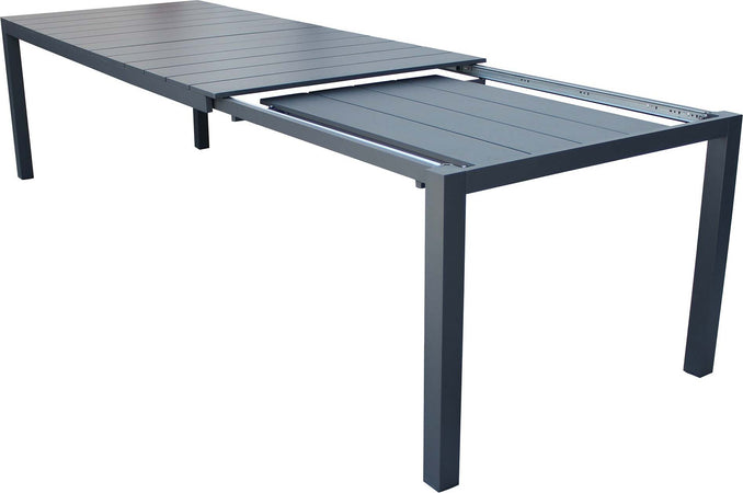 ALASKA---set-tavolo-in-alluminio-cm-214/280-x-85-x-75,5-h-con-8-sedute-Antracite-Milani-Home