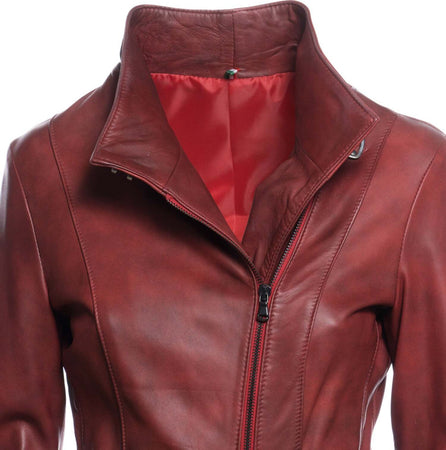 Alba---Chiodo-Donna-Bordeaux-in-vera-pelle