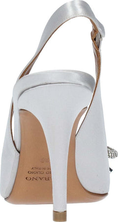 Albano-Scarpe-con-Tacco-Argento-da-donna