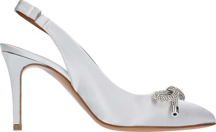 Albano-Scarpe-con-Tacco-Argento-da-donna