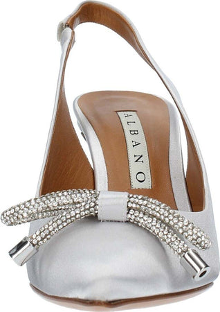 Albano-Scarpe-con-Tacco-Argento-da-donna