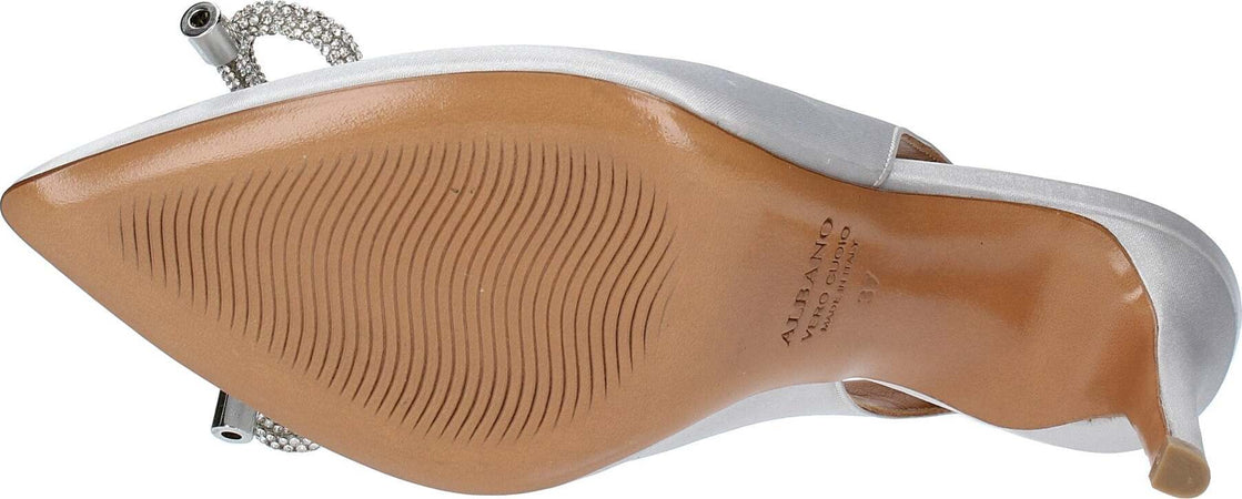 Albano-Scarpe-con-Tacco-Argento-da-donna