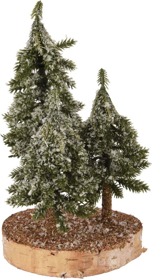 Alberelli di Natale innevati con base in legno in PE Effetto Real Touch h 23 cm Casa e cucina/Decorazioni per interni/Addobbi e decorazioni per ricorrenze/Decorazioni natalizie/Alberi di natale artificiali MagiediNatale.it - Altamura, Commerciovirtuoso.it
