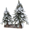 Alberelli di Natale innevati con base in legno in PE Effetto Real Touch h 23 cm Casa e cucina/Decorazioni per interni/Addobbi e decorazioni per ricorrenze/Decorazioni natalizie/Alberi di natale artificiali MagiediNatale.it - Altamura, Commerciovirtuoso.it