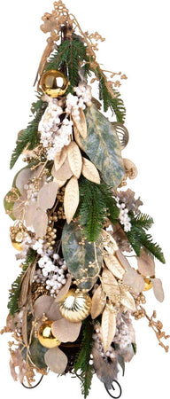 Alberello di Natale con bacche e sfere oro decorazione per interno Verde h 70 cm Casa e cucina/Decorazioni per interni/Addobbi e decorazioni per ricorrenze/Decorazioni natalizie/Alberi di natale artificiali MagiediNatale.it - Altamura, Commerciovirtuoso.it