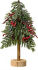 Alberello di Natale con bacche rosse e base in legno in PE Effetto Real Touch h 40 cm Casa e cucina/Decorazioni per interni/Addobbi e decorazioni per ricorrenze/Decorazioni natalizie/Alberi di natale artificiali MagiediNatale.it - Altamura, Commerciovirtuoso.it