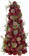 Alberello di Natale Cono di Pigne Rosso e Verde decorazione natalizia da 30 cm Casa e cucina/Decorazioni per interni/Addobbi e decorazioni per ricorrenze/Decorazioni natalizie/Alberi di natale artificiali MagiediNatale.it - Altamura, Commerciovirtuoso.it
