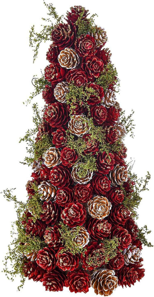 Alberello di Natale Cono di Pigne Rosso e Verde decorazione natalizia da 30 cm Casa e cucina/Decorazioni per interni/Addobbi e decorazioni per ricorrenze/Decorazioni natalizie/Alberi di natale artificiali MagiediNatale.it - Altamura, Commerciovirtuoso.it