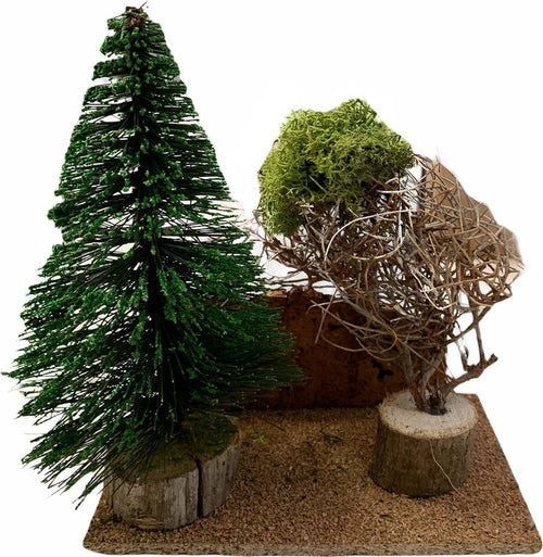 Alberello doppio folto per presepe natalizio con ceppo base e muschio h 17 cm Casa e cucina/Decorazioni per interni/Addobbi e decorazioni per ricorrenze/Decorazioni natalizie/Presepi/Statuine e fondali per il presepe MagiediNatale.it - Altamura, Commerciovirtuoso.it