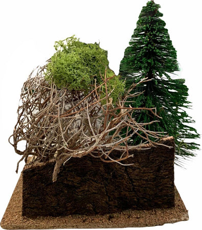 Alberello doppio folto per presepe natalizio con ceppo base e muschio h 17 cm Casa e cucina/Decorazioni per interni/Addobbi e decorazioni per ricorrenze/Decorazioni natalizie/Presepi/Statuine e fondali per il presepe MagiediNatale.it - Altamura, Commerciovirtuoso.it