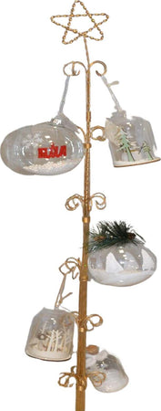 Alberello in metallo porta palline decorazione natalizia oro h 100 cm Casa e cucina/Decorazioni per interni/Addobbi e decorazioni per ricorrenze/Decorazioni natalizie/Alberi di natale artificiali MagiediNatale.it - Altamura, Commerciovirtuoso.it