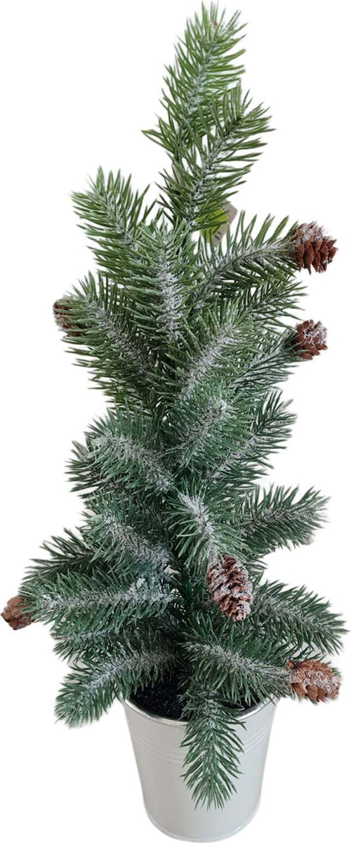 Alberello natalizio artificiale in vaso con pigne per interno, alto 45 cm Casa e cucina/Decorazioni per interni/Addobbi e decorazioni per ricorrenze/Decorazioni natalizie/Alberi di natale artificiali MagiediNatale.it - Altamura, Commerciovirtuoso.it