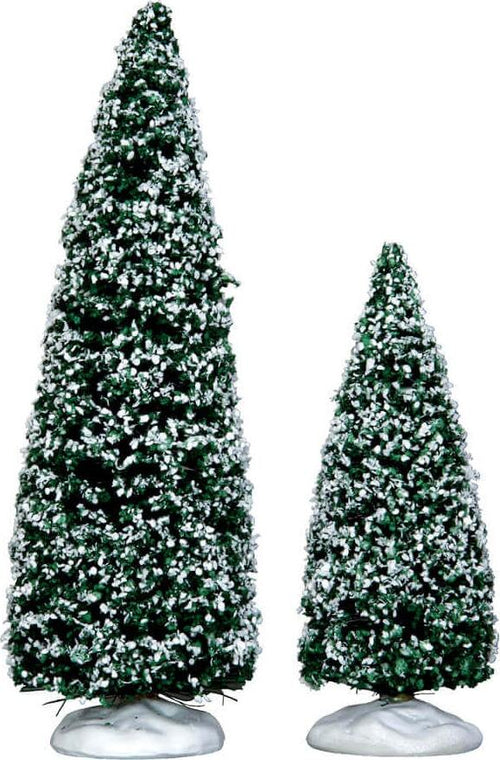 Alberi di Natale innevati Juniper, accessori per villaggio di Natale, set di 2 pezzi Casa e cucina/Decorazioni per interni/Addobbi e decorazioni per ricorrenze/Decorazioni natalizie/Oggettistica MagiediNatale.it - Altamura, Commerciovirtuoso.it