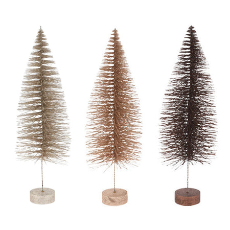 Albero Cono con Glitter alberello natalizio da tavolo per interno ed esterno