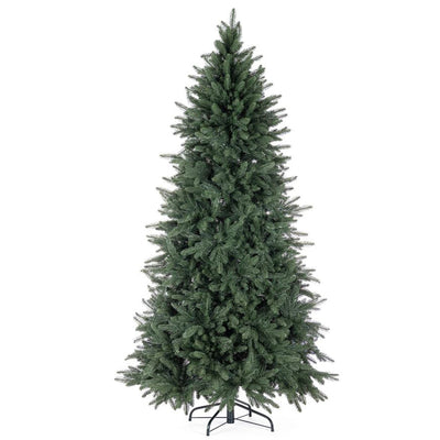 Albero di Natale slim Cervati in 90 % PE Effetto Real Touch + PVC di Altissima qualità