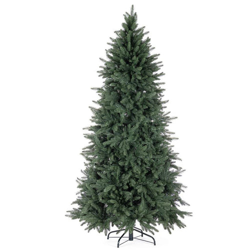 Albero di Natale slim Cervati in 90 % PE Effetto Real Touch + PVC di Altissima qualità