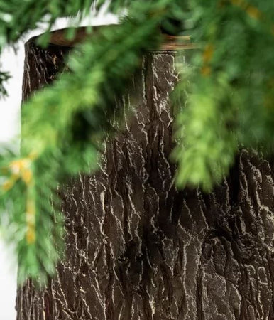 Albero di natale con Tronco "Dolomiti" in PE Effetto Real Touch