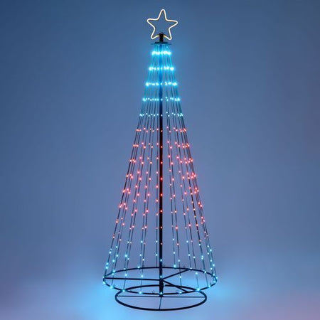 Albero Conico luminoso ripiegabile con gocce di luce da esterno Casa e cucina/Decorazioni per interni/Addobbi e decorazioni per ricorrenze/Decorazioni natalizie/Alberi di natale artificiali MagiediNatale.it - Altamura, Commerciovirtuoso.it